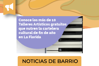 Muralismo, serigrafía, arpilleras, canto, entre otros talleres son parte de la cartelera cultural de verano en La Florida.